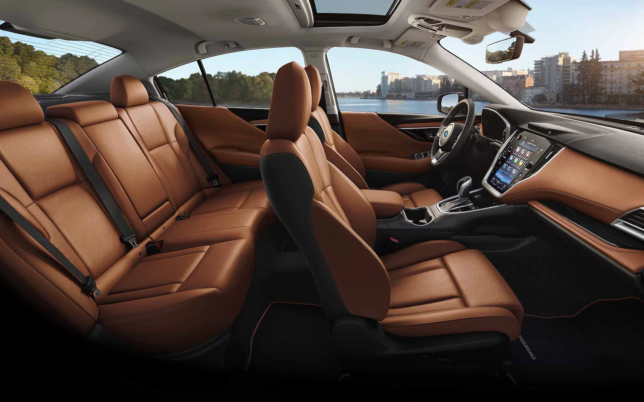 2022 Subaru Legacy Touring with Tan Nappa Leather interior.